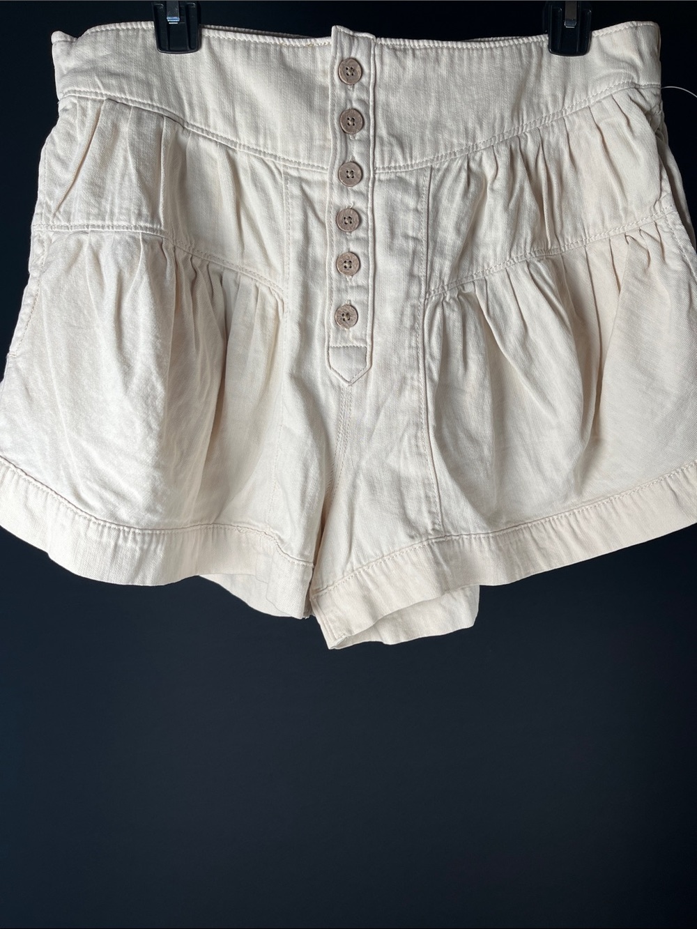 We The Free Fleur Demin Shorts SZ Large BROWN new/partial tags 1st pic is stock - Picture 3 of 6